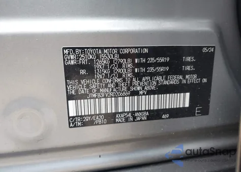 2024 Toyota Rav4 Prime Xse z USA, uszkodzony, nr VIN JTMFB3FV2RD206869